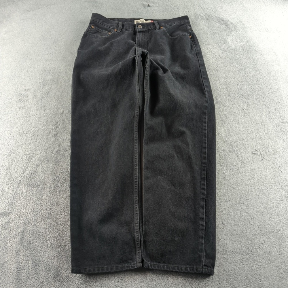 Vintage Y2K Levis 550 Jeans 36x32 (Fits 34x32) Black Relaxed Wide Baggy Grunge